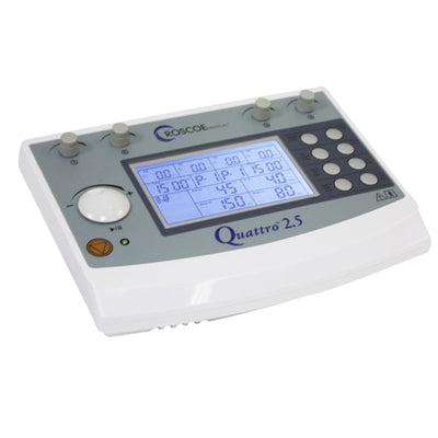 Richmar Quattro 2, clinical 4-channel EMS/TENS/Russian/IF2/IF4 — for Electrotherapy Pain Management
