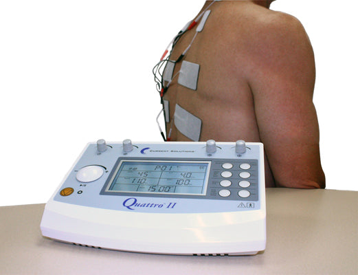 Richmar Quattro 2, clinical 4-channel EMS/TENS/Russian/IF2/IF4 — for Electrotherapy Pain Management