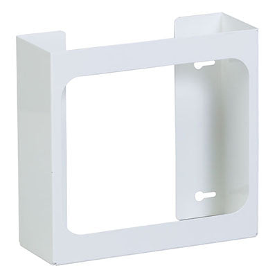Clinton Glove Box Holder, Double White Steel — for Accessories in Clinical and Institutional Care