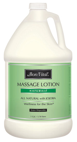 Bon Vital Naturale Massage Lotion - 1 gallon bottle — for Massage Therapy and Muscle Recovery
