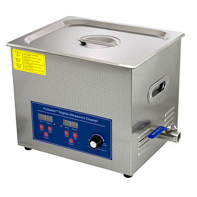 FEI Pulsator Ultrasonic Cleaner, 2.6 gallon (10L) with adjustable time, temperature, and power — for Treatment and Examination Rooms