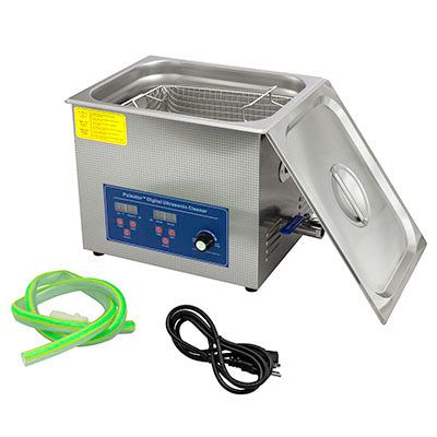FEI Pulsator Ultrasonic Cleaner, 2.6 gallon (10L) with adjustable time, temperature, and power — for Treatment and Examination Rooms