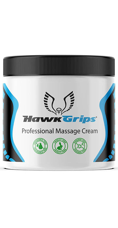 HawkGrips Professional Massage Cream, 8 oz. Jar, Fragrance-Free, Each — for Massage Therapy and Muscle Recovery