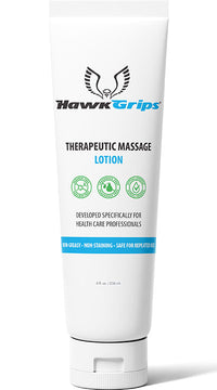 HawkGrips Therapeutic Massage Lotion, 8 oz tube, Case of 24 — for Massage Therapy and Muscle Recovery