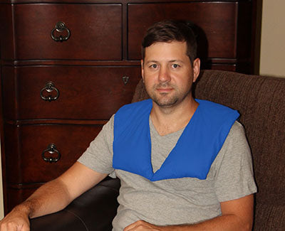 Sommerfly Wipe-Clean Weighted Shoulder Wrap, Royal Blue — for Strength Training and Rehabilitation