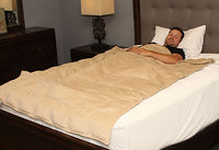 Sommerfly Sleep Tight Light Weighted Blanket, Tan Corduroy, XL — for Strength Training and Rehabilitation