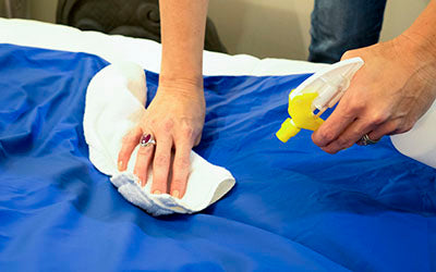 Sommerfly Wipe-Clean Weighted Blanket, Royal Blue, XS — for Strength Training and Rehabilitation