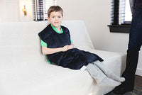 Sommerfly Relaxer Travel Sized Weighted Blanket, Navy Blue Corduroy — for Strength Training and Rehabilitation