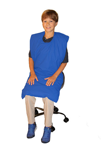 Sommerfly Wipe-Clean Relaxer Travel Sized Weighted Blanket, Royal Blue, XS — for Strength Training and Rehabilitation