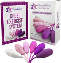 Intimate Rose Kegel Exercise Weights Training Kit, Set of 6 Premium Silicone Kegel Balls — for Strength Training and Rehabilitation