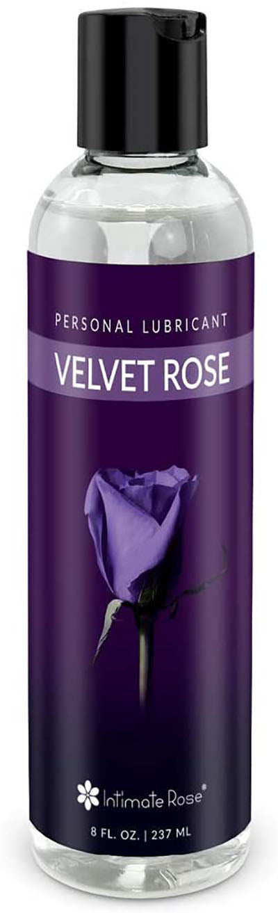 Intimate Rose Velvet Rose, Lubricant Vaginal Moisturizer and Water Based Personal Lubricant, 8 oz. — for Exercise and Therapy Floor Work