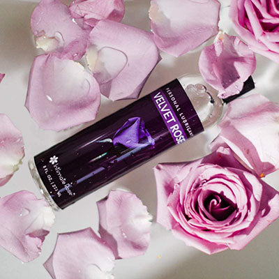 Intimate Rose Velvet Rose, Lubricant Vaginal Moisturizer and Water Based Personal Lubricant, 8 oz. — for Exercise and Therapy Floor Work