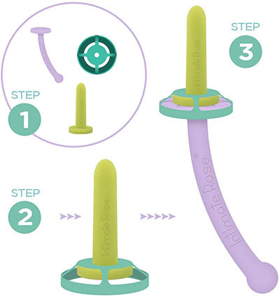 Intimate Rose Dilator Handle for Women, Fits All Sizes — for Exercise and Therapy Floor Work