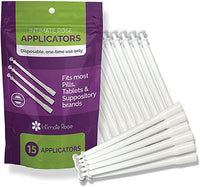 Intimate Rose Disposable Vaginal Suppository Applicators, Pack of 15 — for Exercise and Therapy Floor Work
