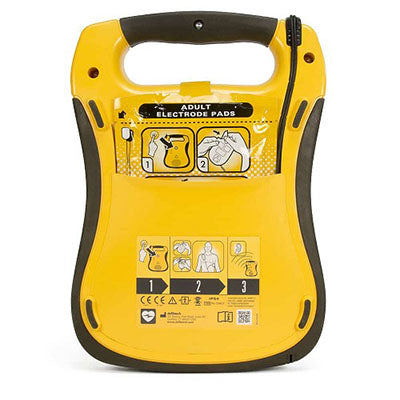 Heartsmart Defibtech Lifeline Fully Automatic AED, Carrying Case, CPR Prep Kit, Inspection Tag, Decal, Keychain Mask — for Exercise and Therapy Floor Work