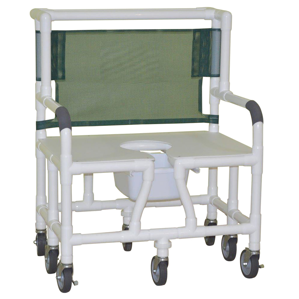 ConvaQuip 130-5HD-DB Bariatric Shower Chair | 900 lb Capacity Dual-Drop Arm Hygiene Solution