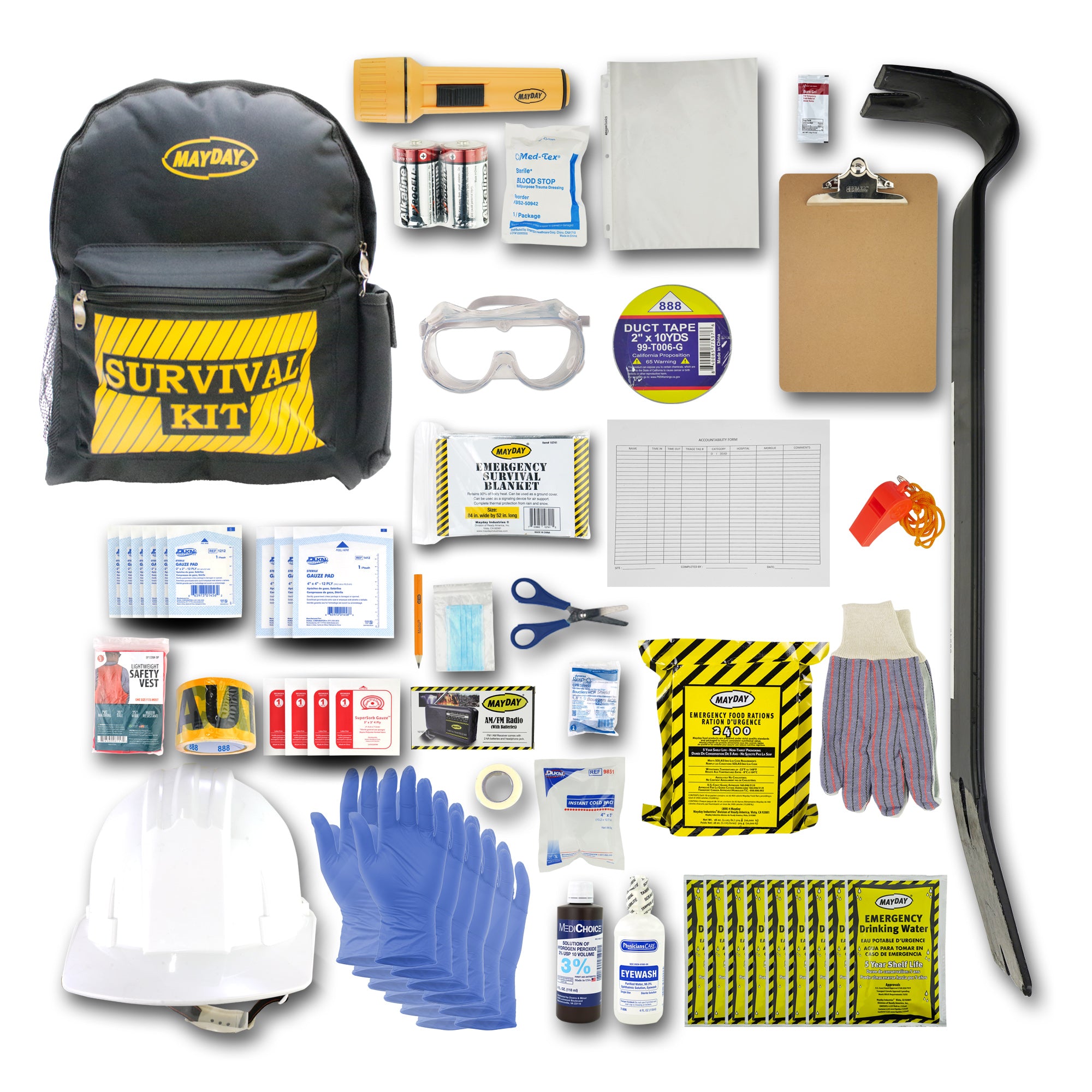 MayDay Office/Classroom EVERYTHING KIT - Comprehensive Institutional Emergency Preparedness Solution