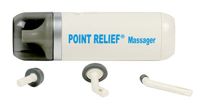 Point Relief Mini-Massager with Accessories — for Massage Therapy and Muscle Recovery