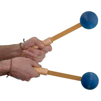 CanDo Impact Massager, Blue, Pair — for Massage Therapy and Muscle Recovery