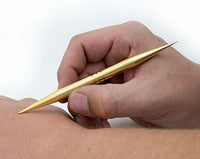 AFH massage stick, gold plated, w/box — for Massage Therapy and Muscle Recovery
