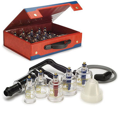 Lhasa 17 Piece Acu-Magnetic Cup Set — for Cupping in Clinical and Institutional Care