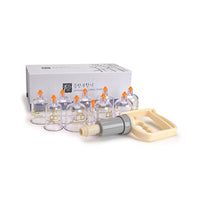 Lhasa 10 Piece Deluxe Cup Set — for Cupping in Clinical and Institutional Care