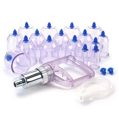 Lhasa Longevity Plastic 16 cup set — for Cupping in Clinical and Institutional Care