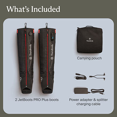 Therabody JetBoots Pro Plus, Regular — for Massage Therapy and Muscle Recovery