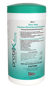 Protex Ultra, Disinfectant Wipes, 7" x 9.5", Canister of 75, Each — for PPE in Clinical and Institutional Care