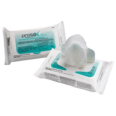 Protex Ultra, Disinfectant Wipes, 6.5" x 6", Softpack of 60, Each — for PPE in Clinical and Institutional Care