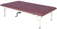 CanDo bariatric mat platform table - hand crank, steel frame, 84" L x 48" W x 20" - 30" H, 900 lb. weight capacity — for Strength Training and Rehabilitation