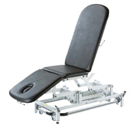 CanDo treatment table - electric hi-low, with foot bar, 78" L x 28"W x 18" - 39" H, 3-section, castors — for Treatment and Examination Rooms