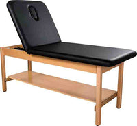 Hausmann Timber Treatment Table with H-Brace, 78" x 30" — for Treatment and Examination Rooms
