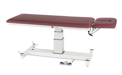 Armedica Treatment Table - Motorized Pedestal Hi-Lo, 2 Section, Pre-Natal Cutout & Insert — for Treatment and Examination Rooms