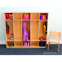 Whitney Brothers Five Section Coat Locker — for Organized Equipment Storage