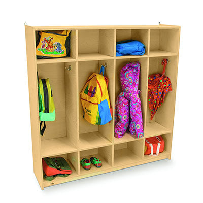 Whitney Brothers Four Section Coat Locker — for Organized Equipment Storage