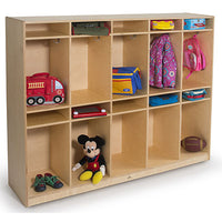 Whitney Brothers 10 Section Coat Locker — for Organized Equipment Storage