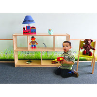 Whitney Brothers Nature View Acrylic Back Cabinet, 30H — for Pediatric Furniture in Clinical and Institutional Care