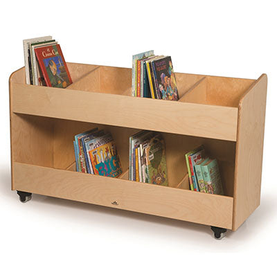 Whitney Brothers Eight Section Book Organizer — for Pediatric Furniture in Clinical and Institutional Care