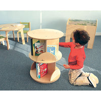 Whitney Brothers Two Level Book Carousel — for Pediatric Furniture in Clinical and Institutional Care