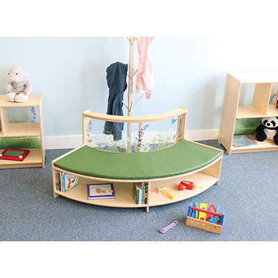 Whitney Brothers Nature View Curve In Sofa — for Pediatric Furniture in Clinical and Institutional Care