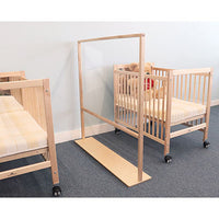 Whitney Brothers Floor Standing Acrylic Partition, 48W — for Pediatric Furniture in Clinical and Institutional Care