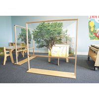 Whitney Brothers Nature View Floor Standing Partition, 48W — for Pediatric Furniture in Clinical and Institutional Care
