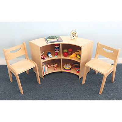 Whitney Brothers Curve Out Mobile Storage Cabinet — for Pediatric Furniture in Clinical and Institutional Care