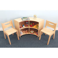 Whitney Brothers Curve Out Mobile Storage Cabinet — for Pediatric Furniture in Clinical and Institutional Care