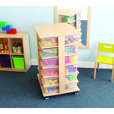 Whitney Brothers 24 Tray Tower — for Pediatric Furniture in Clinical and Institutional Care