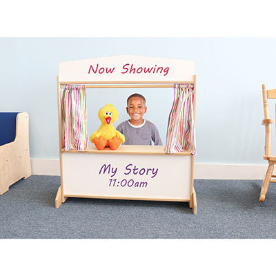 Whitney Brothers Deluxe Puppet Theater With Markerboard — for Pediatric Furniture in Clinical and Institutional Care