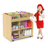 Whitney Brothers Deluxe Mobile Art Supply Cart — for Pediatric Furniture in Clinical and Institutional Care