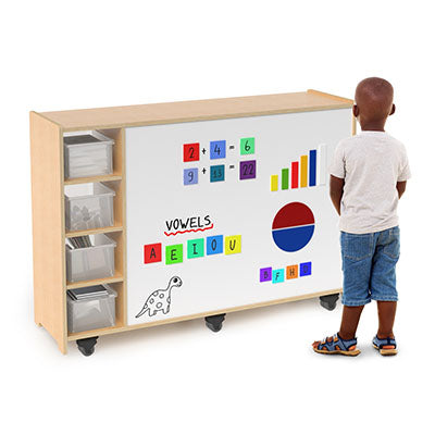 Whitney Brothers Magnetic Write And Wipe Mobile Cabinet — for Pediatric Furniture in Clinical and Institutional Care