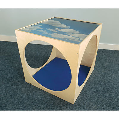 Whitney Brothers Acrylic Top Playhouse Cube With Floor Mat Set — for Exercise and Therapy Floor Work